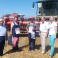 Наибольший намолот зерна за прошлую неделю у молодежного экипажа Польяновского Юрия и Иодковского Влада