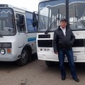 Водитель предприятия получил новый автобус ПАЗ - 32053