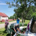 22 июня учащиеся Олекшицкой СШ возложили цветы к памятникам погибшим в годы Великой Отечественной войны