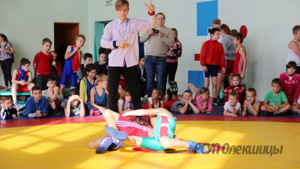 Учащиеся  Олекшицкой СШ стали победителями в первенстве Берестовицого района по вольной борьбе