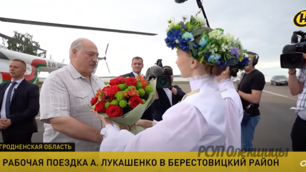 Президент посетил РСУП "Олекшицы". Репортаж ОНТ.